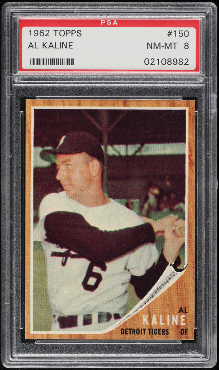 1962 Topps Al Kaline #150 PSA 8 NM-MT