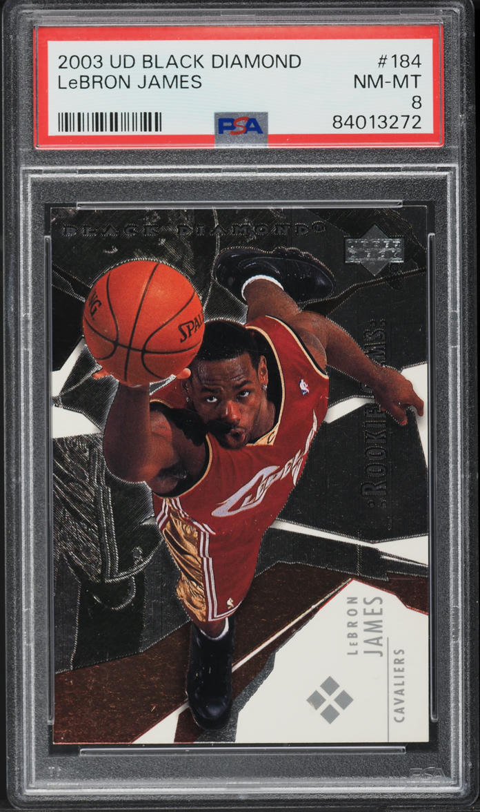 2003 Black Diamond LeBron James ROOKIE #184 PSA 8 NM-MT