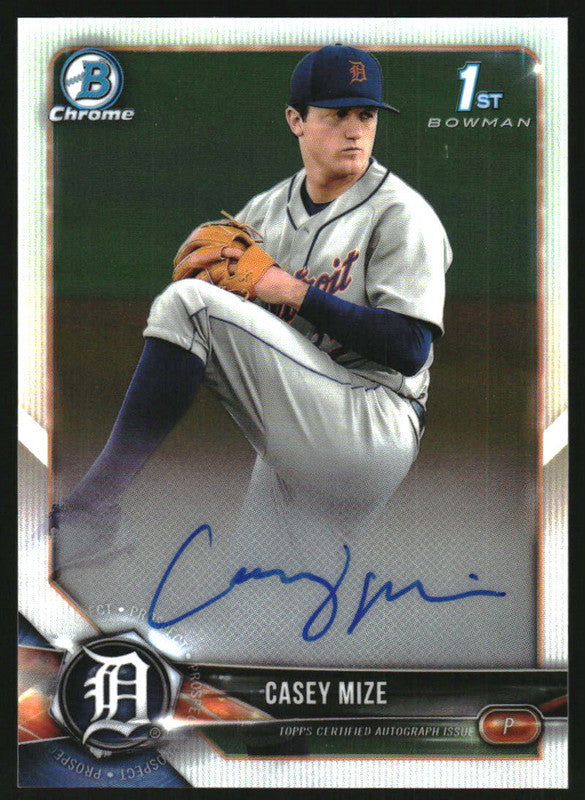 2018 Bowman Draft Chrome Pick Autographs #CDA-CM Casey Mize Auto