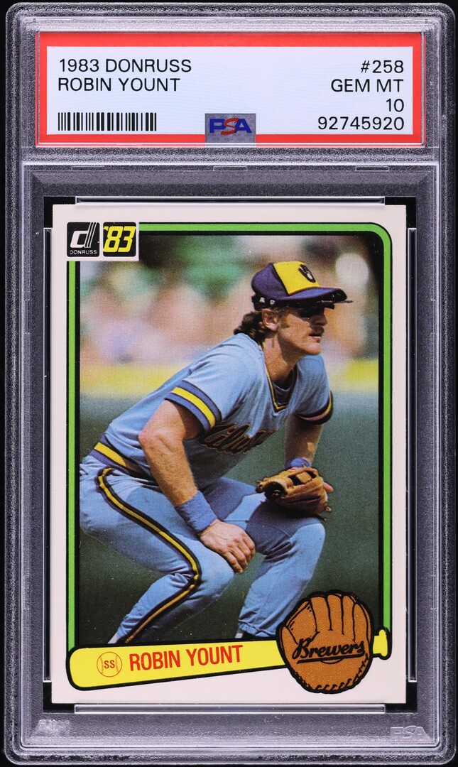 1983 Donruss Robin Yount #258 PSA 10 GEM MINT