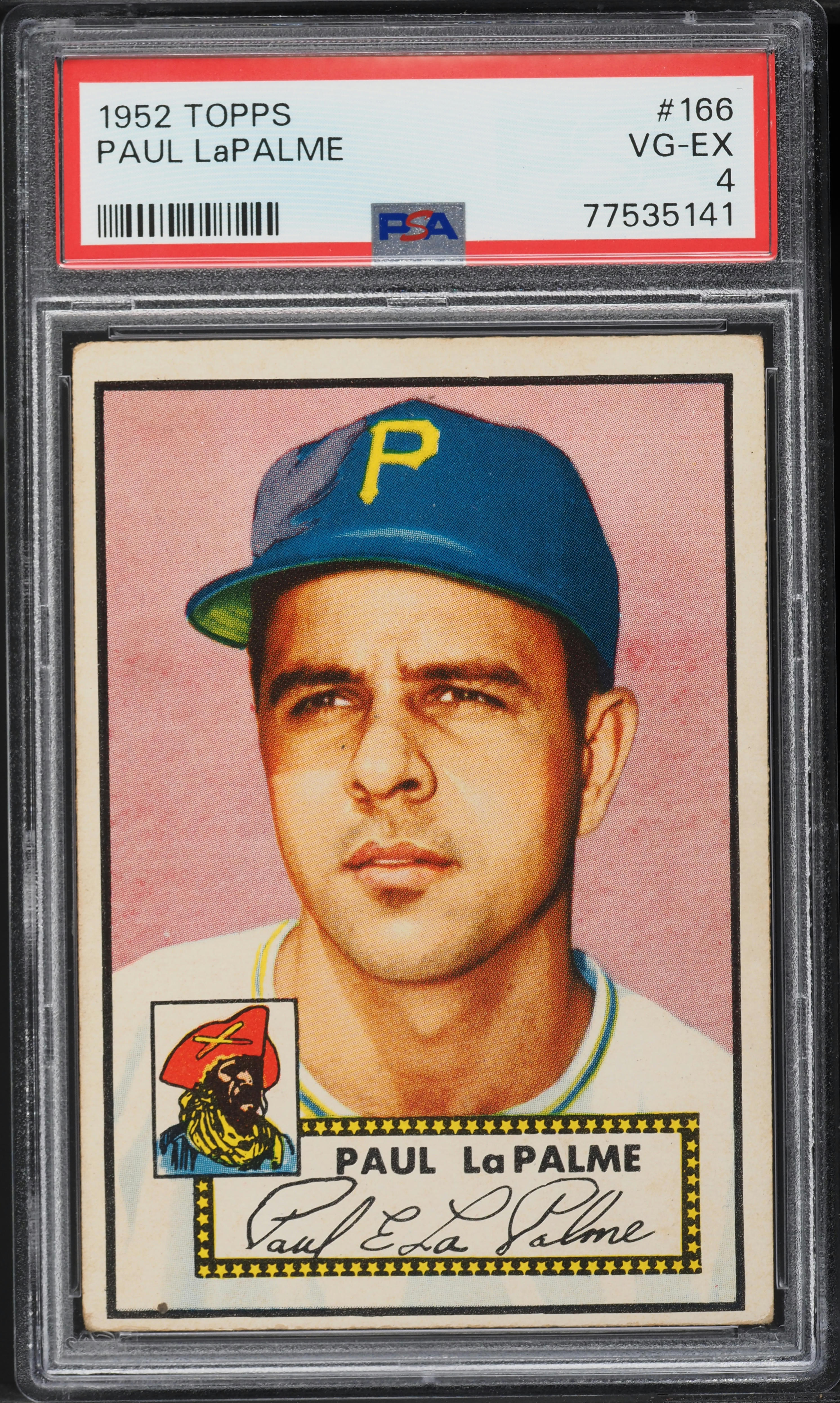 1952 Topps Paul LaPalme #166 PSA 4 VGEX