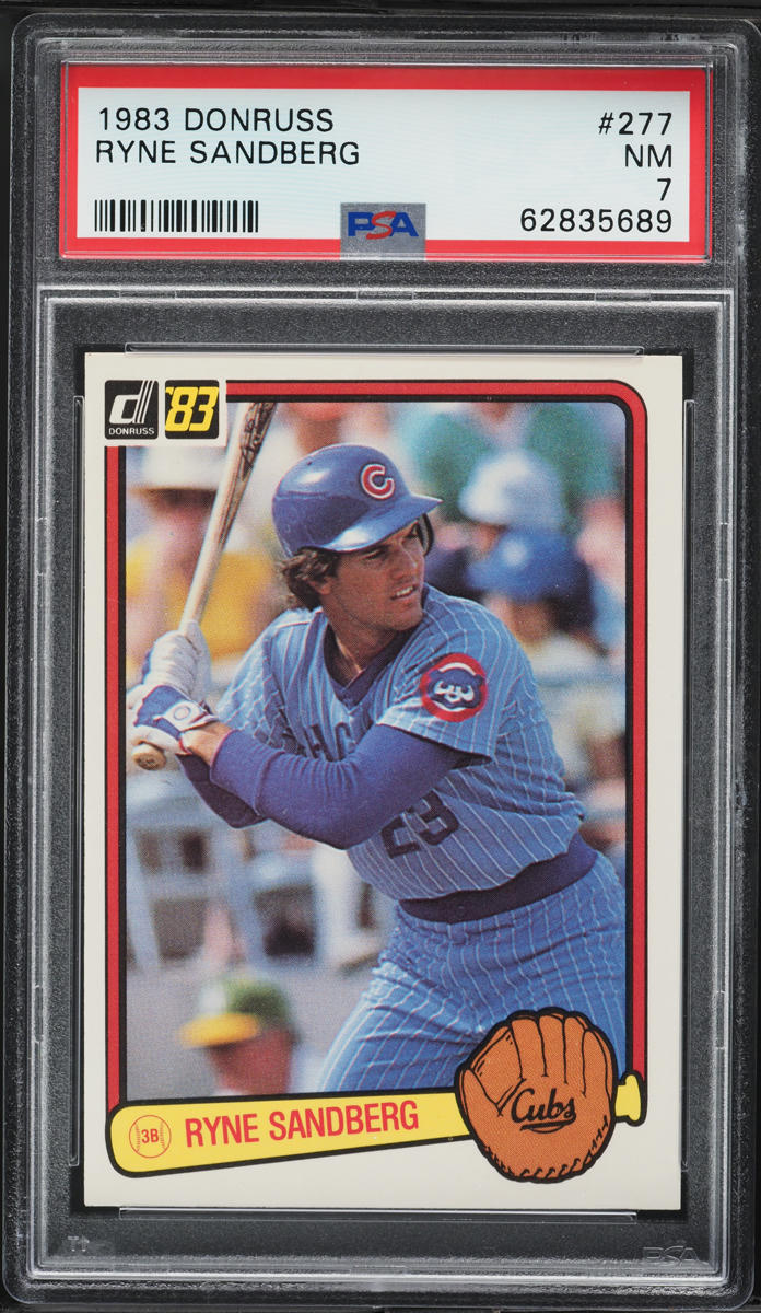 1983 Donruss Ryne Sandberg ROOKIE #277 PSA 7 NRMT