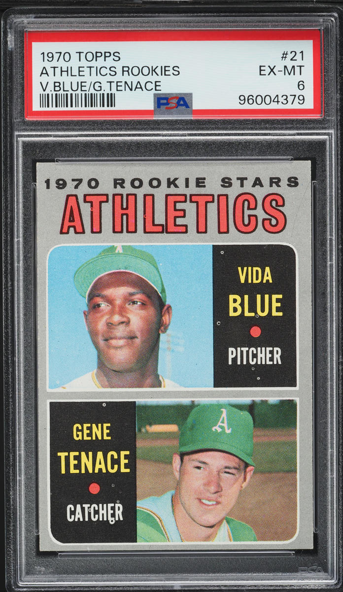 1970 Topps Vida Blue ROOKIE #21 PSA 6 EXMT
