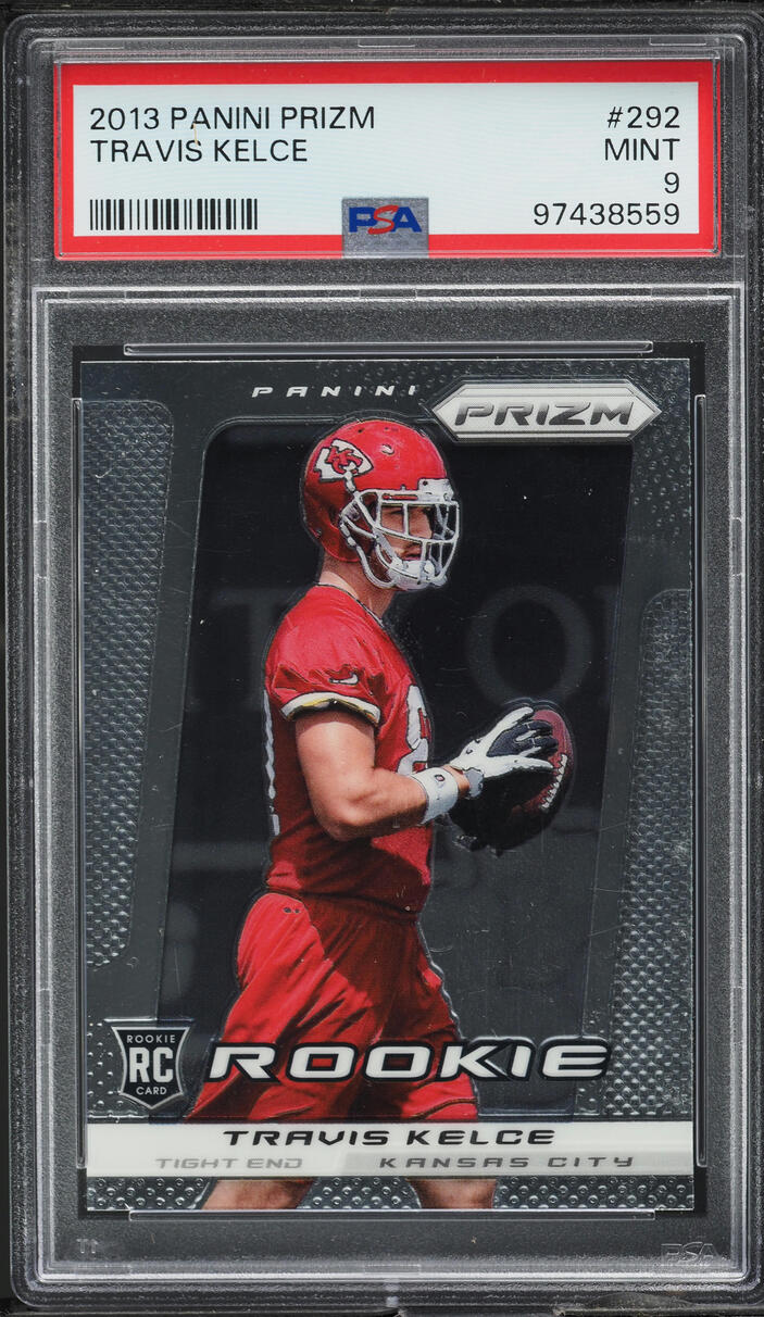 2013 Panini Prizm Travis Kelce ROOKIE #292 PSA 9 MINT