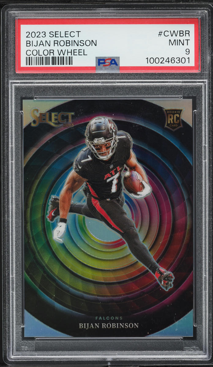 2023 Select Color Wheel Bijan Robinson ROOKIE #CW-BR PSA 9 MINT