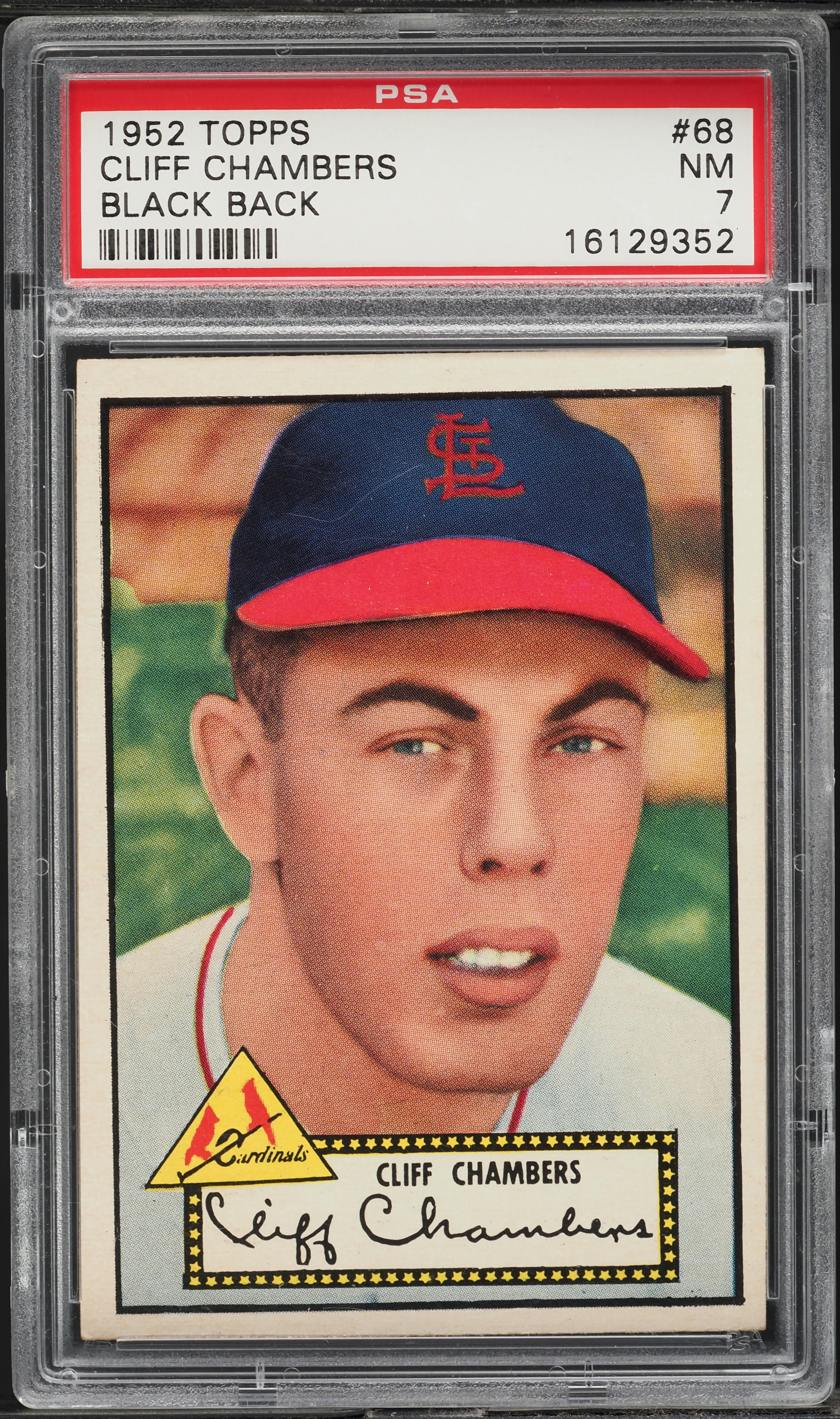 1952 Topps Cliff Chambers #68 PSA 7 NRMT