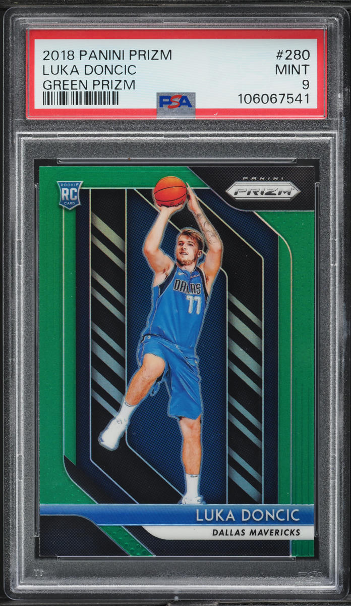2018 Panini Prizm Green Luka Doncic ROOKIE #280 PSA 9 MINT