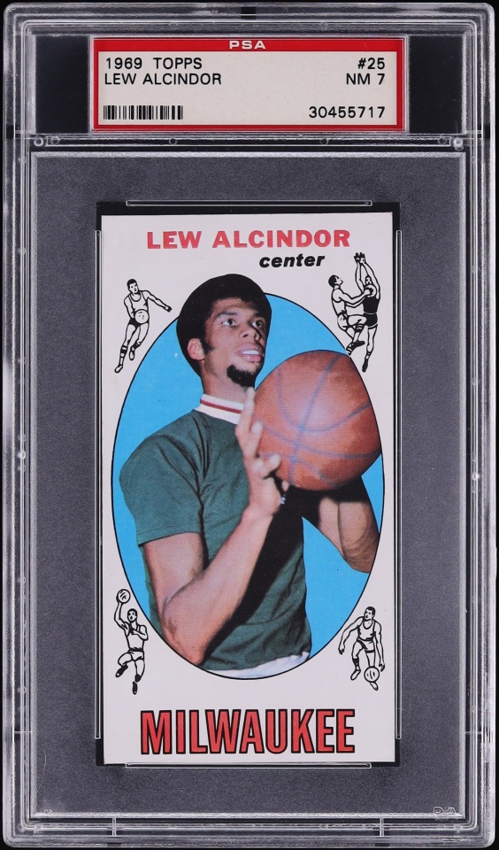 1969 Topps Basketball Lew Alcindor ROOKIE #25 PSA 7 NRMT