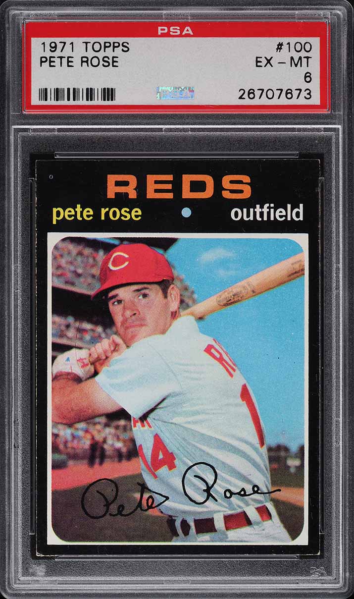 1971 Topps Pete Rose #100 PSA 6 EXMT