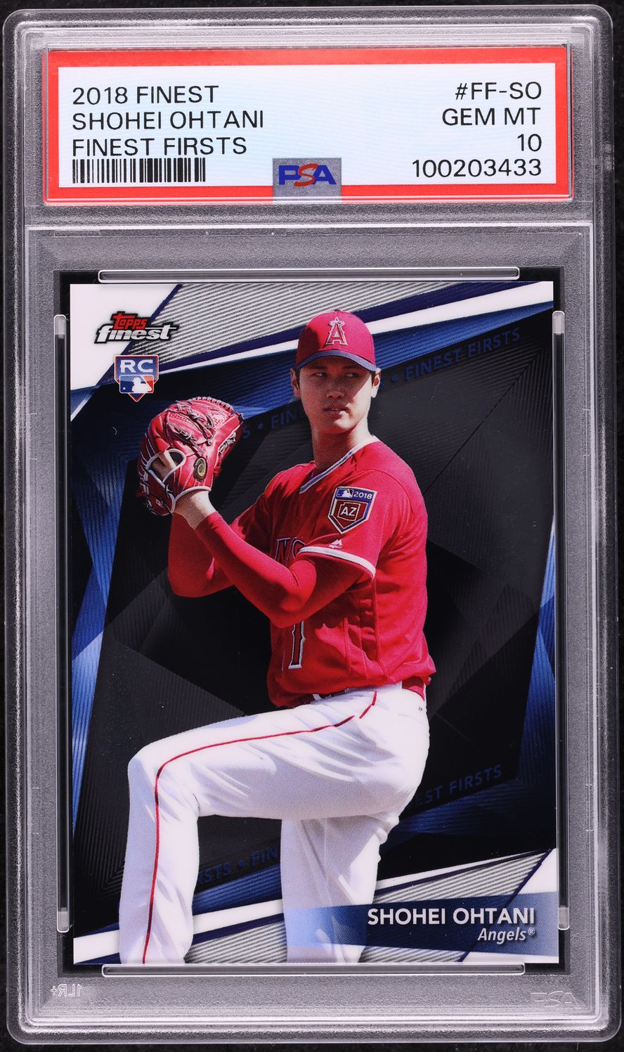 2018 Finest Firsts Shohei Ohtani ROOKIE #FF-SO PSA 10 GEM MINT