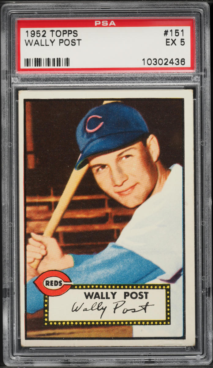1952 Topps Wally Post ROOKIE #151 PSA 5 EX
