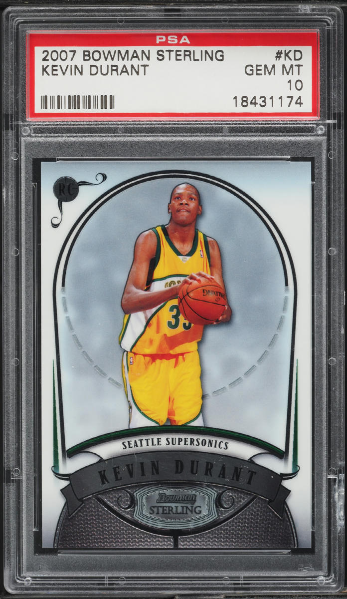 2007 Bowman Sterling Kevin Durant ROOKIE #KD PSA 10 GEM MINT