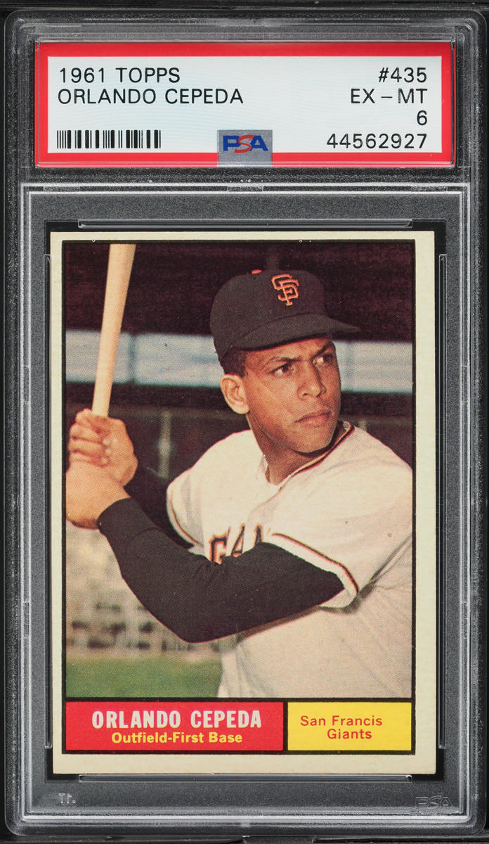 1961 Topps Orlando Cepeda #435 PSA 6 EXMT