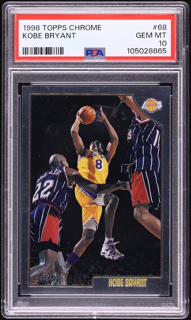 1998 Topps Chrome Kobe Bryant #68 PSA 10 GEM MINT