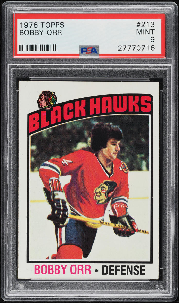 1976 Topps Hockey Bobby Orr #213 PSA 9 MINT