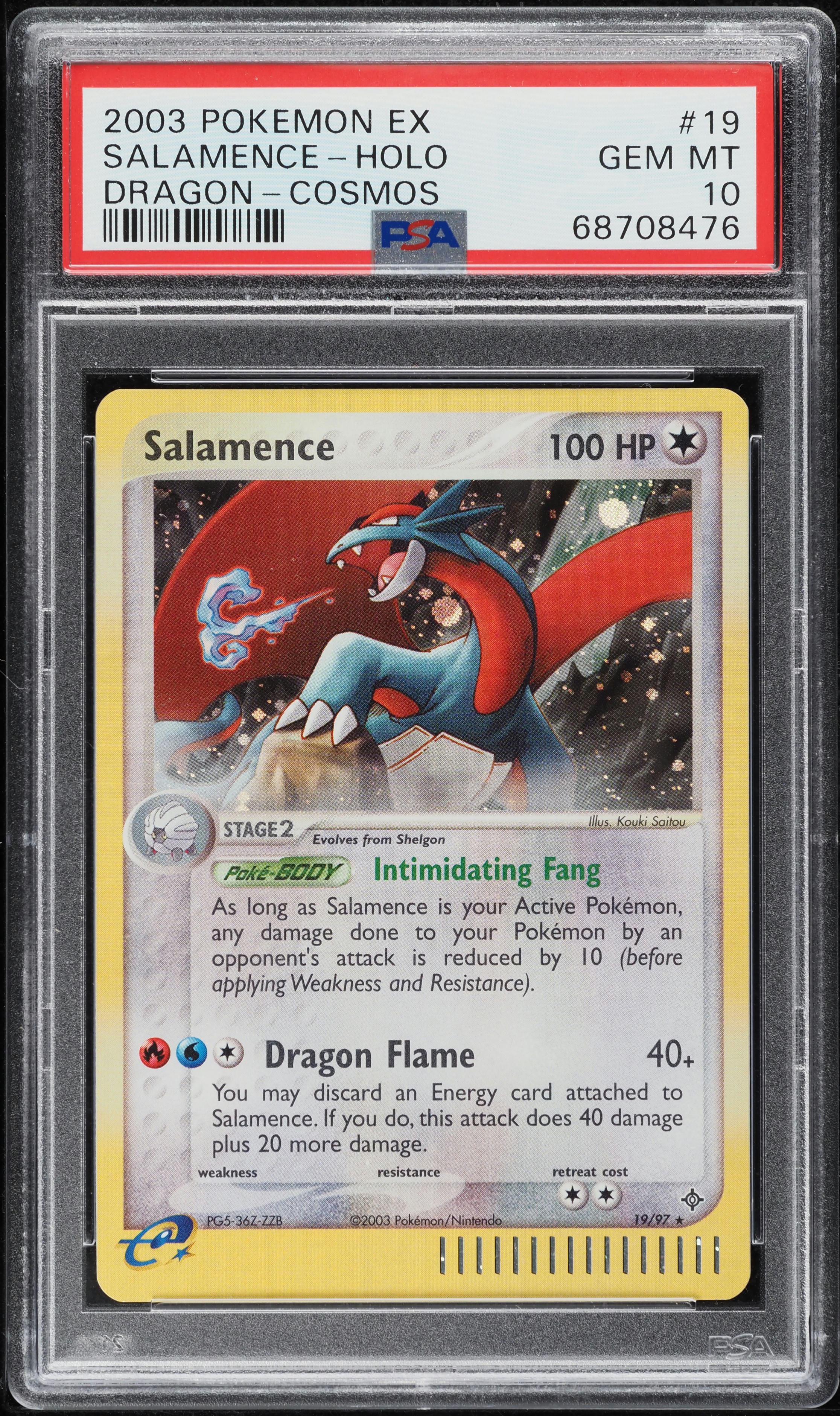 2003 Pokemon EX Dragon Holo Salamence #19 PSA 10 GEM MINT
