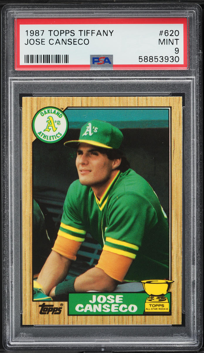 1987 Topps Tiffany Jose Canseco #620 PSA 9 MINT