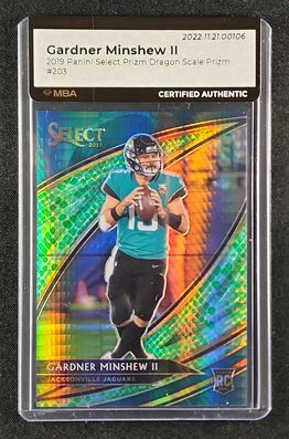 2019 Select Field Level Dragon Scale Gardner Minshew II ROOKIE /88 #203 MBA AUTH