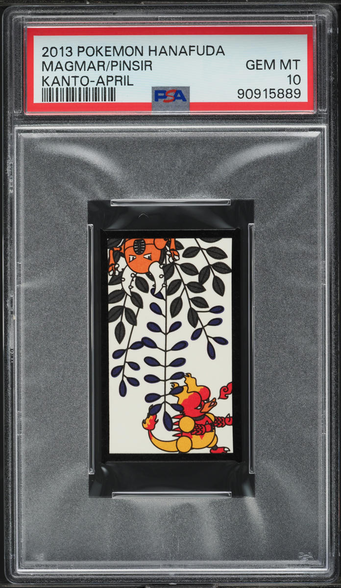 2013 Pokemon Hanafuda Kanto April Magmar Pinsir PSA 10 GEM MINT