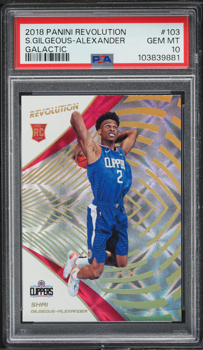 2018 Panini Revolution Galactic Shai Gilgeous-Alexander ROOKIE #103 PSA 10 GEM