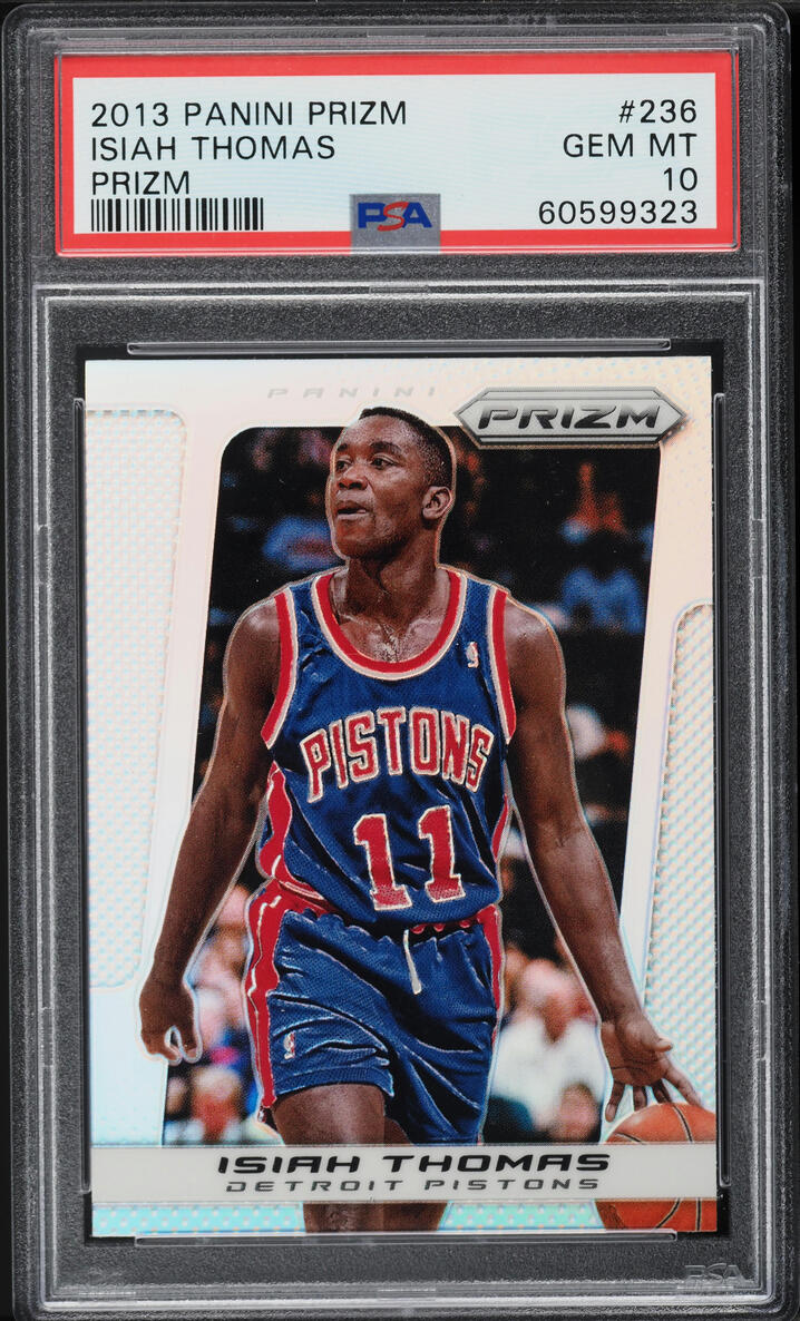 2013 Panini Prizm Silver Isiah Thomas #236 PSA 10 GEM MINT
