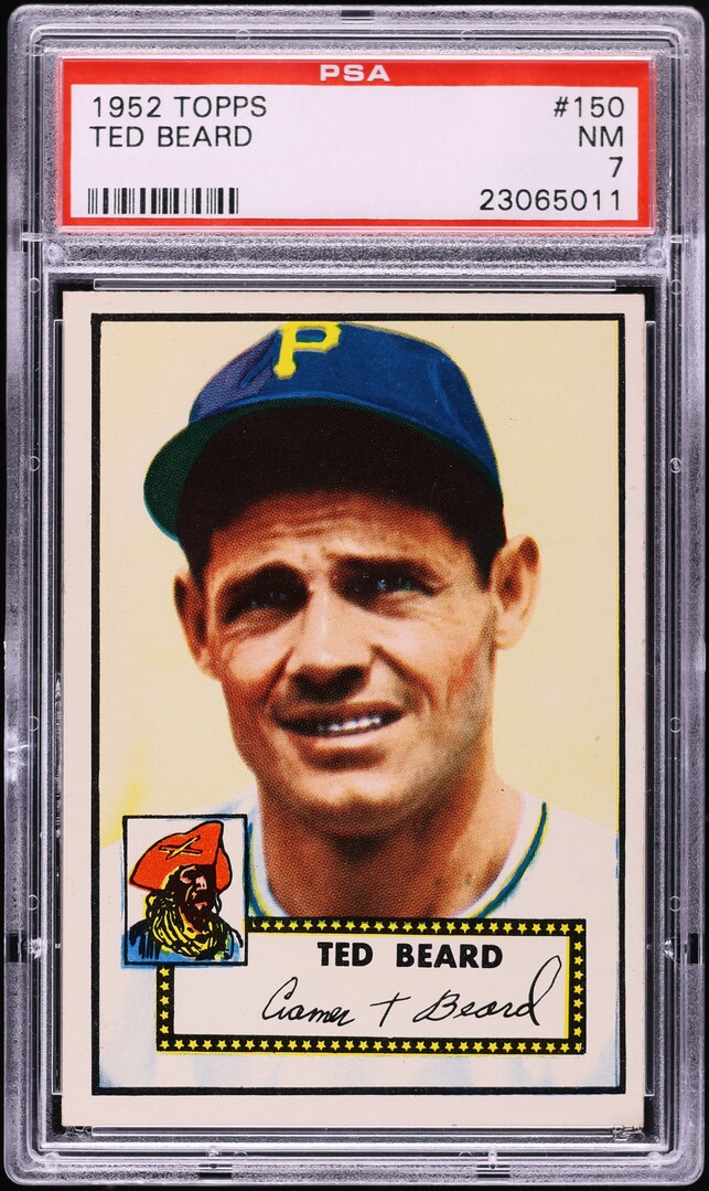 1952 Topps Ted Beard #150 PSA 7 NRMT