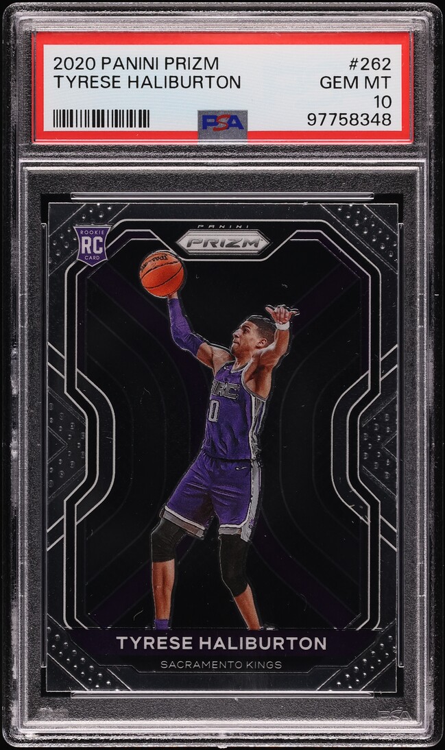 2020 Panini Prizm Tyrese Haliburton ROOKIE #262 PSA 10 GEM MINT