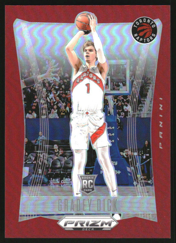 2023-24 Panini Prizm Deca Prizms Red #160 Gradey Dick RC /199