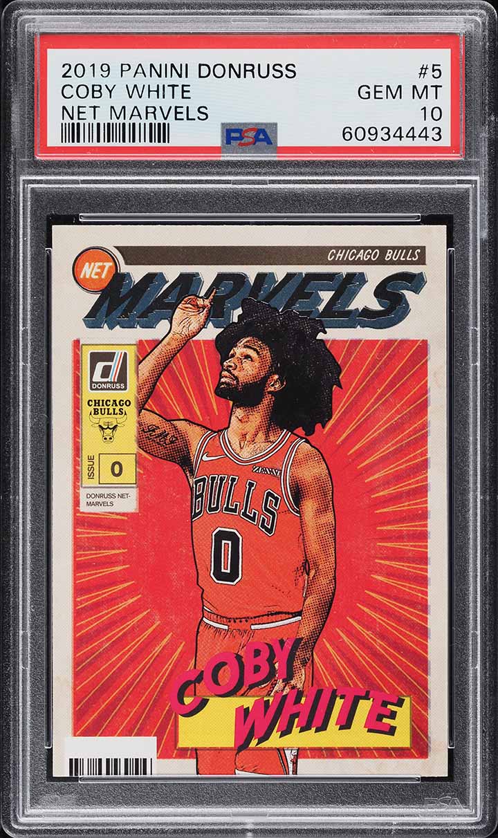2019 Donruss Net Marvels Coby White ROOKIE #5 PSA 10 GEM MINT