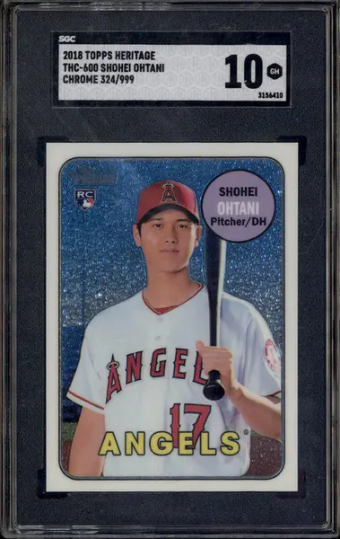 2018 Topps Heritage Chrome #THC-600 Shohei Ohtani RC /999 SGC 10