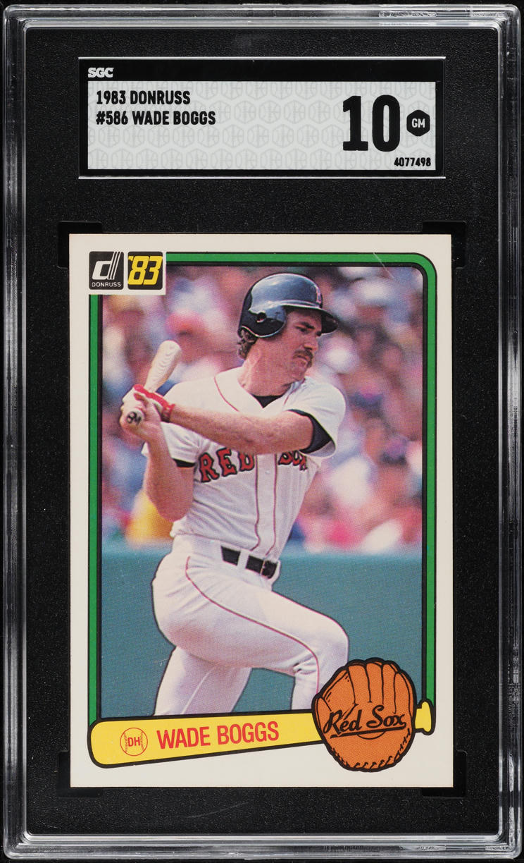 1983 Donruss Wade Boggs ROOKIE #586 SGC 10 GEM MINT