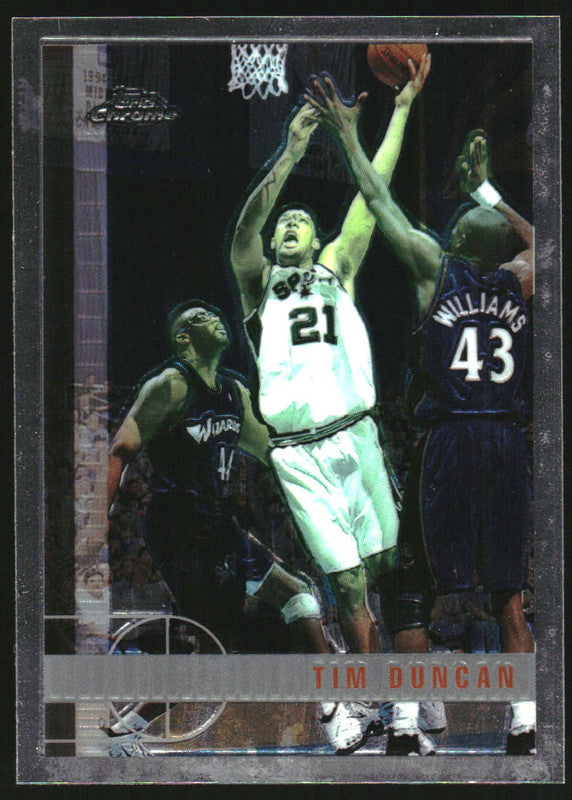 1997-98 Topps Chrome #115 Tim Duncan RC Rookie