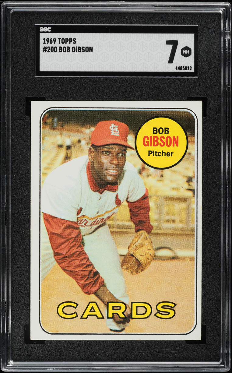 1969 Topps Bob Gibson #200 SGC 7 NRMT