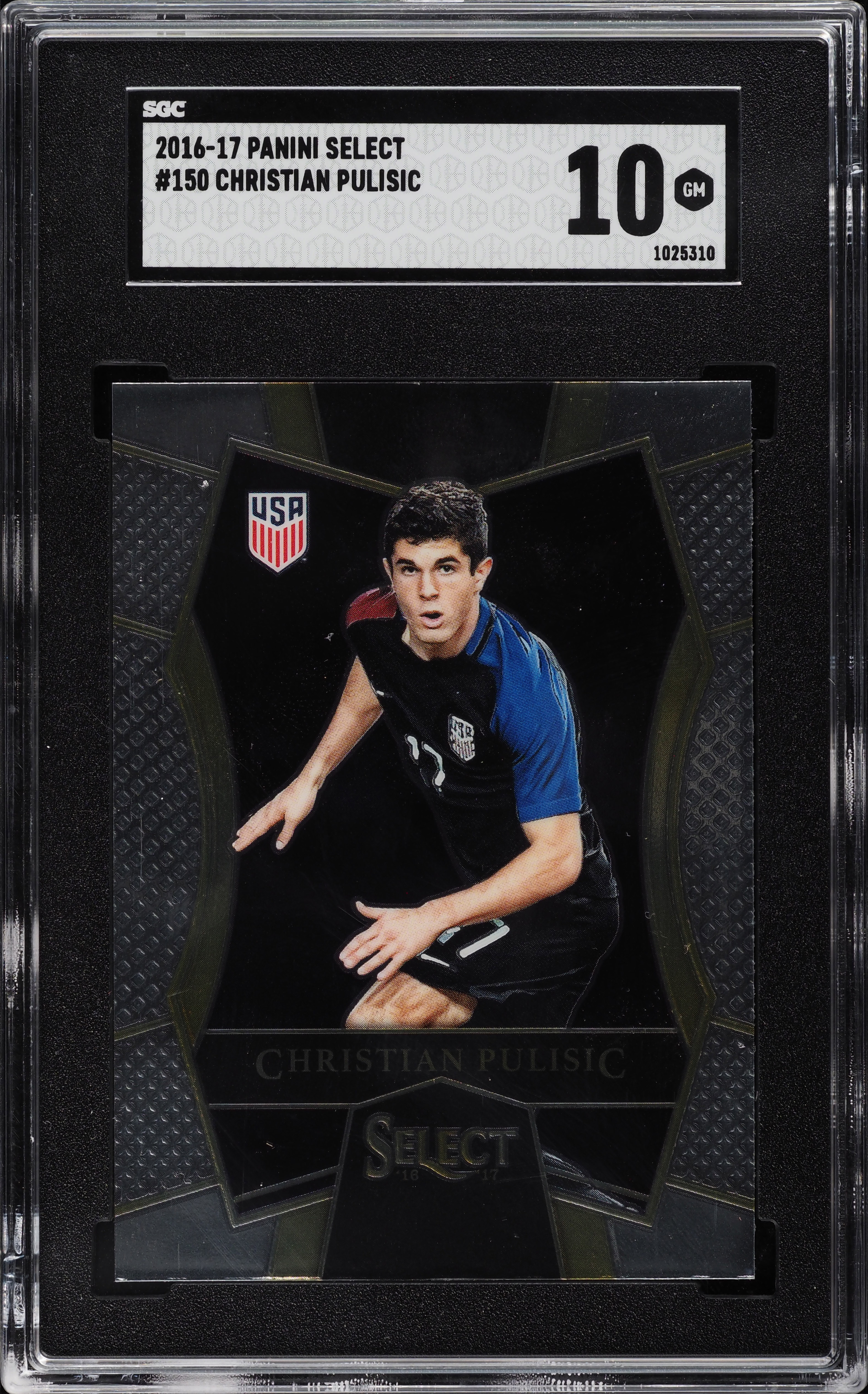 2016 Select Mezzanine Christian Pulisic ROOKIE #150 SGC 10 GEM MINT