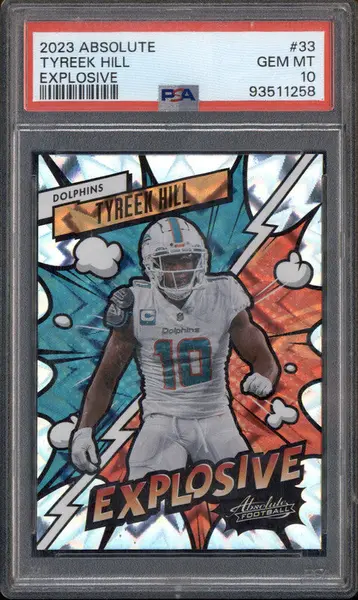 2023 Panini Absolute Explosive #33 Tyreek Hill PSA 10