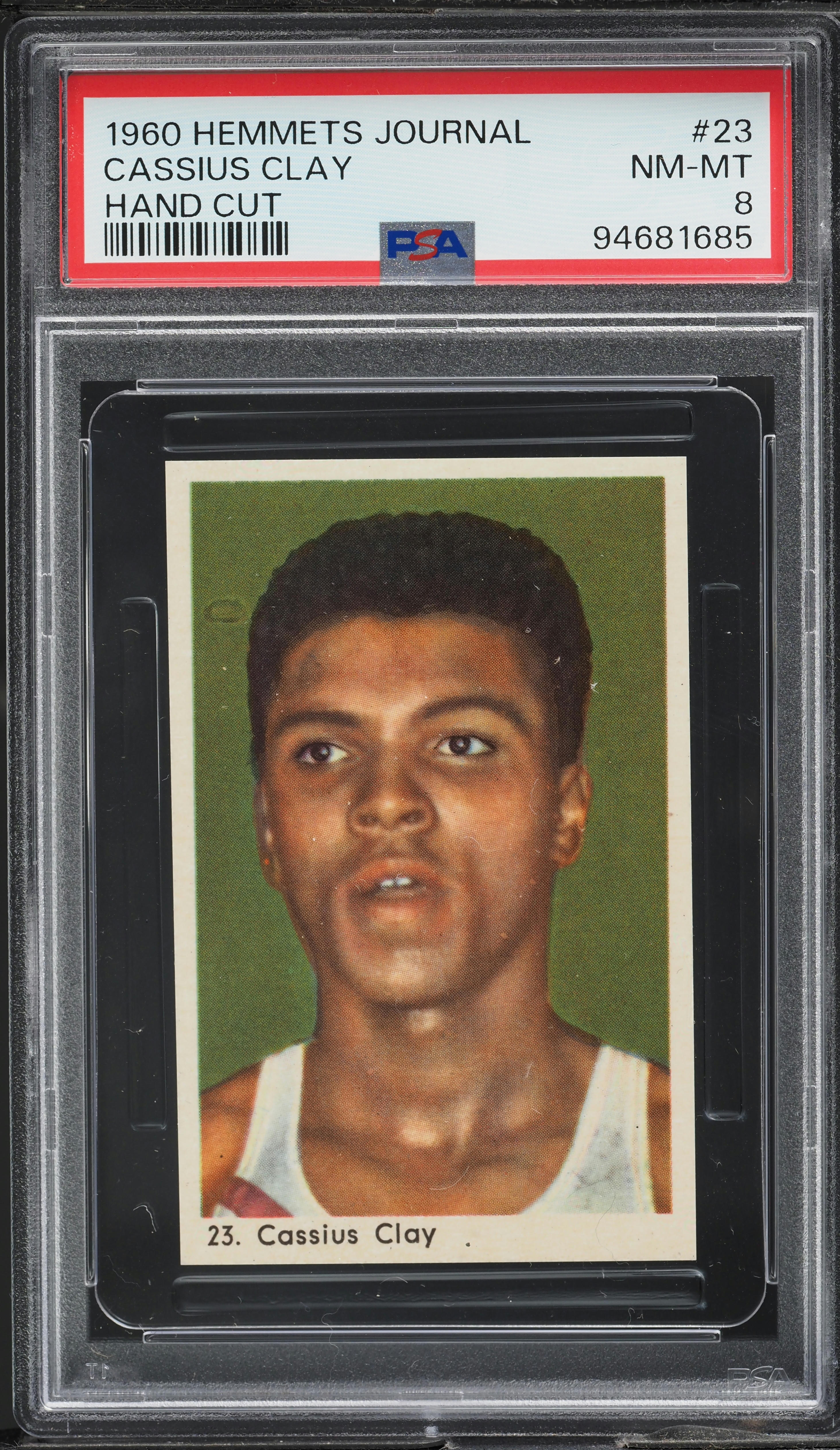 1960 Hemmets Journal Boxing Cassius Clay Muhammad Ali ROOKIE #23 PSA 8 NM-MT