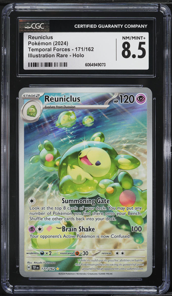 2024 Pokemon Scarlet & Violet Temporal Forces IR Reuniclus #171 CGC 8.5 NM-MT+