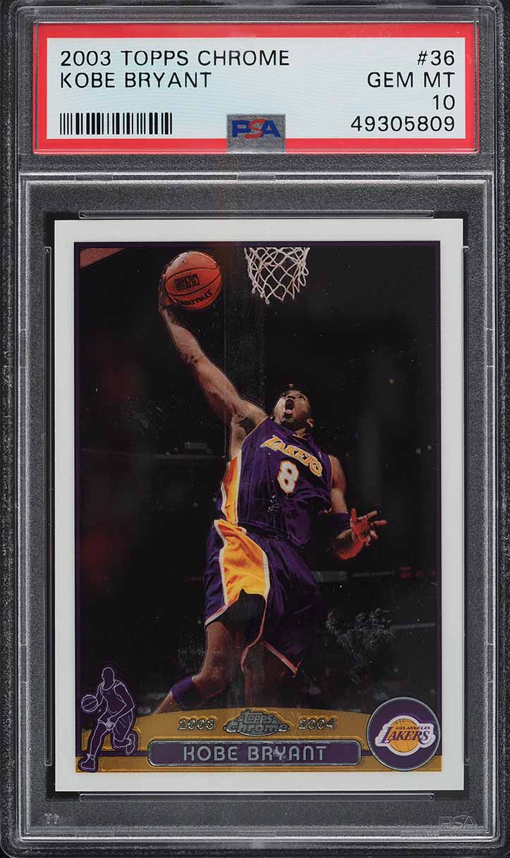 2003 Topps Chrome Kobe Bryant #36 PSA 10 GEM MINT
