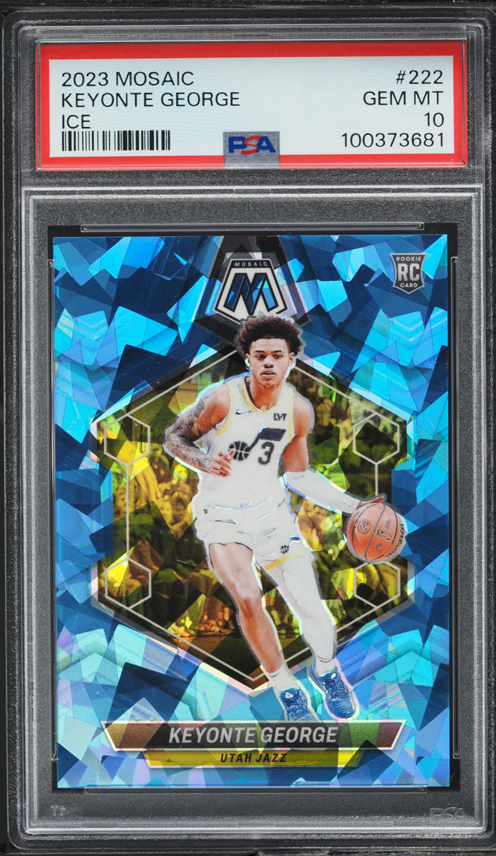 2023 Panini Mosaic Ice Keyonte George ROOKIE /125 #222 PSA 10 GEM MINT