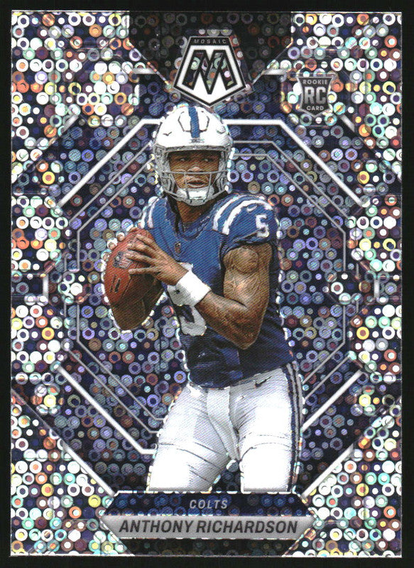 2023 Panini Mosaic Mosaic No Huddle Silver #282 Anthony Richardson RC Rookie