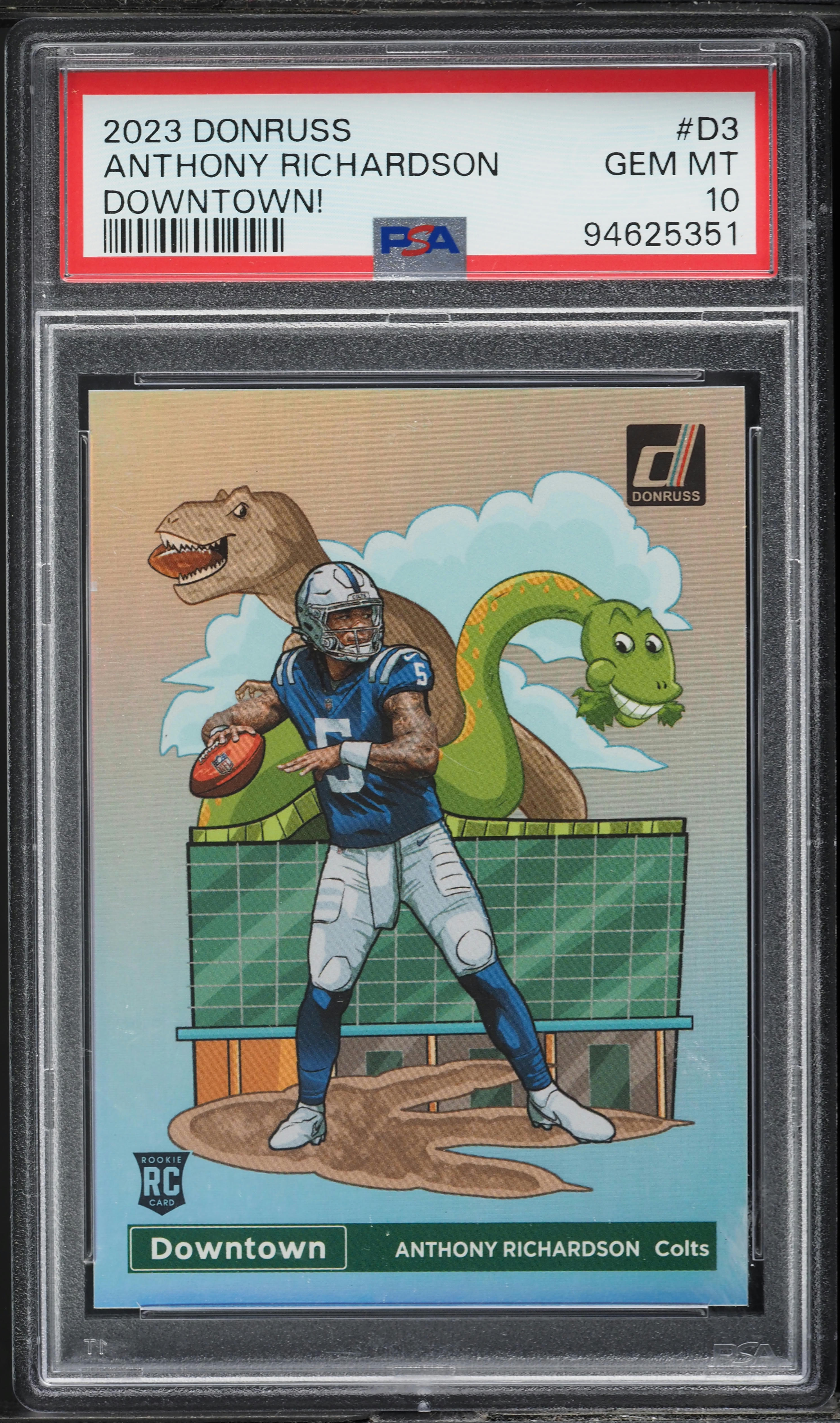 2023 Donruss Downtown Anthony Richardson ROOKIE #D-3 PSA 10 GEM MINT