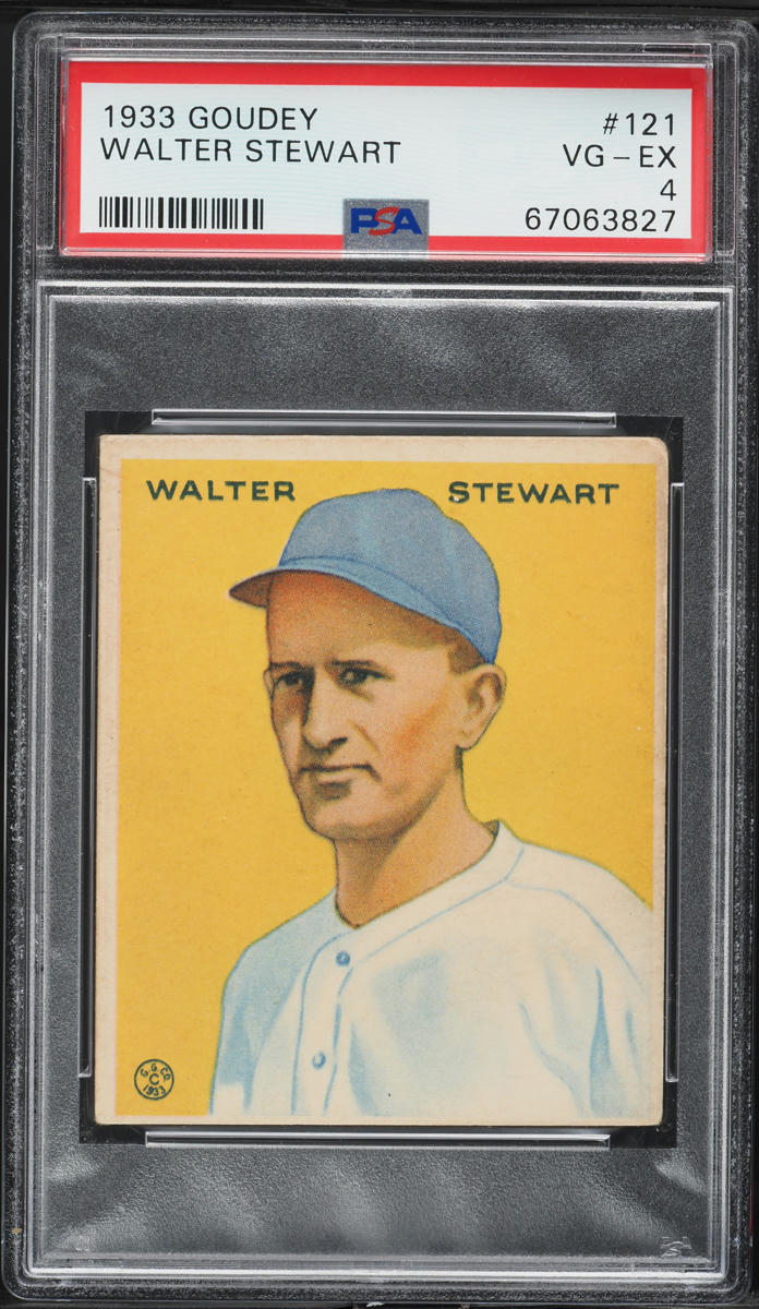 1933 Goudey Walter Stewart #121 PSA 4 VGEX