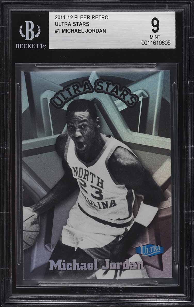 2011 Fleer Retro Ultra Stars Michael Jordan #1 BGS 9 MINT