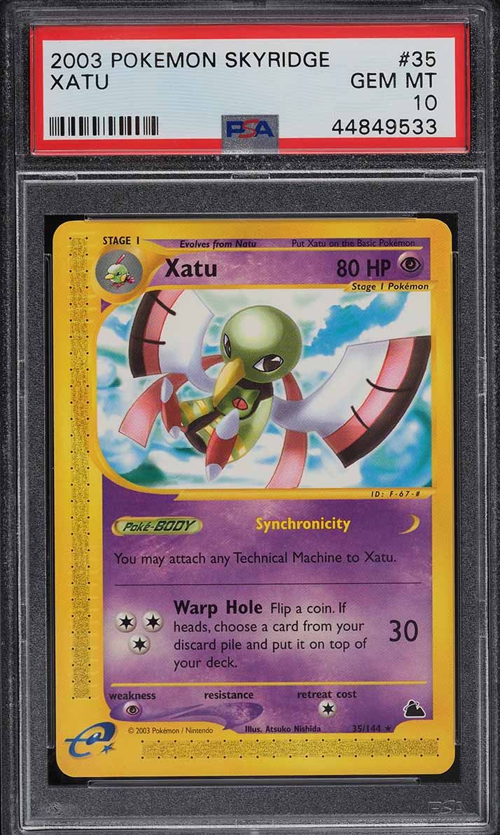 2003 Pokemon Skyridge Xatu #35 PSA 10 GEM MINT