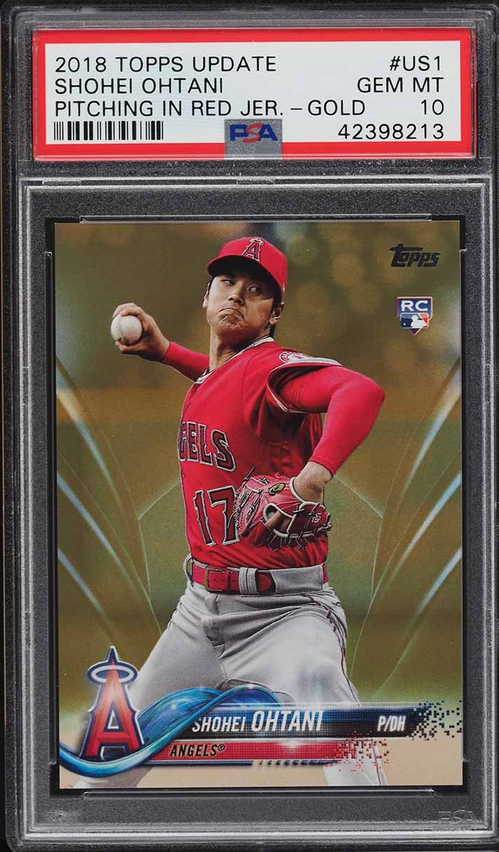 Shohei Ohtani 2018 Topps Update #US1 Gold /2018 Price Guide
