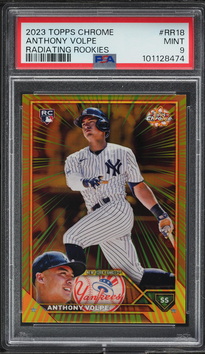 2023 Topps Chrome Radiating Anthony Volpe ROOKIE #RR-18 PSA 9 MINT