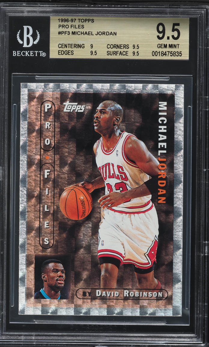 1996 Topps Pro Files Michael Jordan #PF-3 BGS 9.5 GEM MINT
