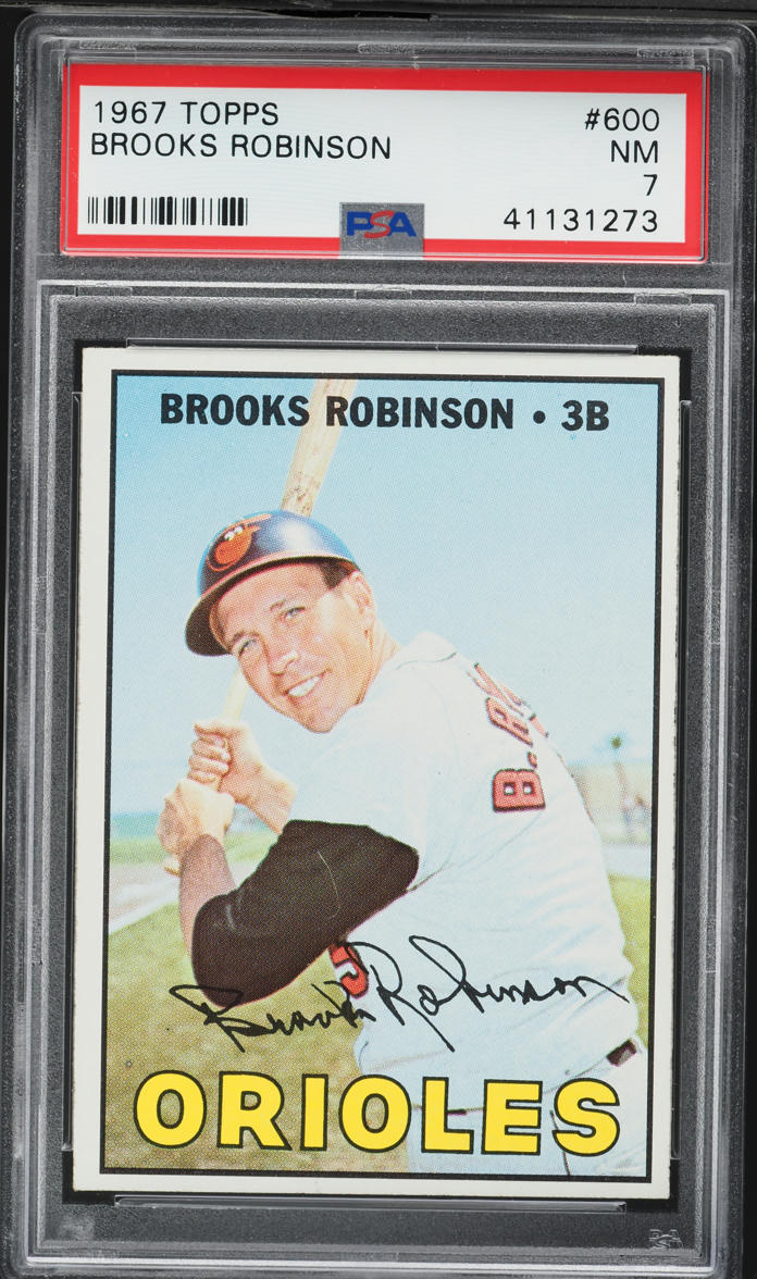 1967 Topps Brooks Robinson #600 PSA 7 NRMT