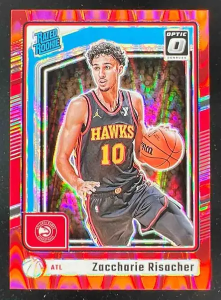 2024-25 Donruss Optic Rated Rookie Red Seismic #268 Zaccharie Risacher RC /149