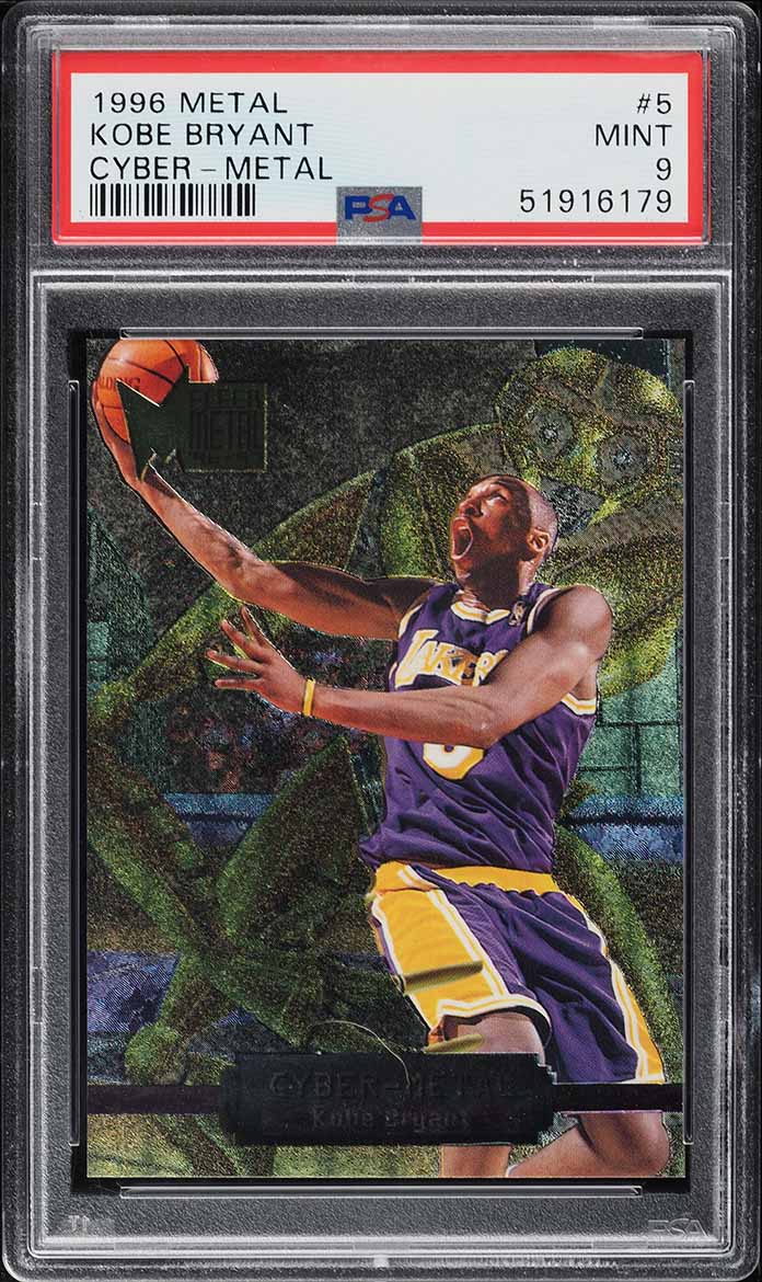 1996 Metal Cyber-Metal Kobe Bryant ROOKIE #5 PSA 9 MINT